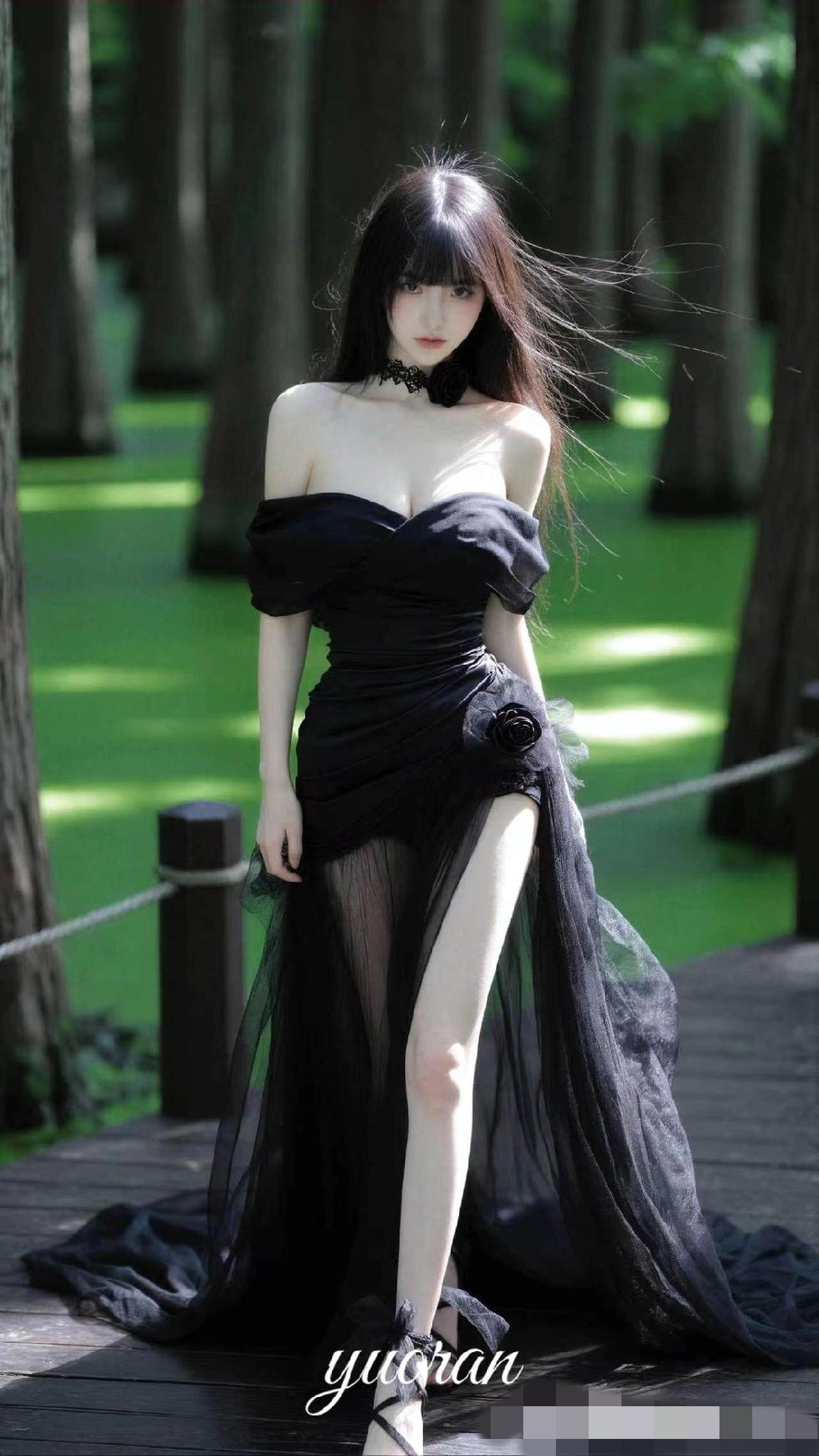 绝美黑纱裙