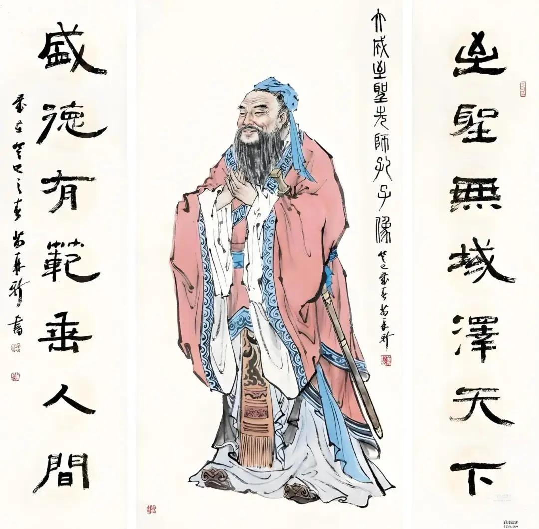 【帝王之拜孔】
后周皇帝郭威前往曲阜祭奠孔子，准备跪拜，左右劝阻说：孔子只不过是