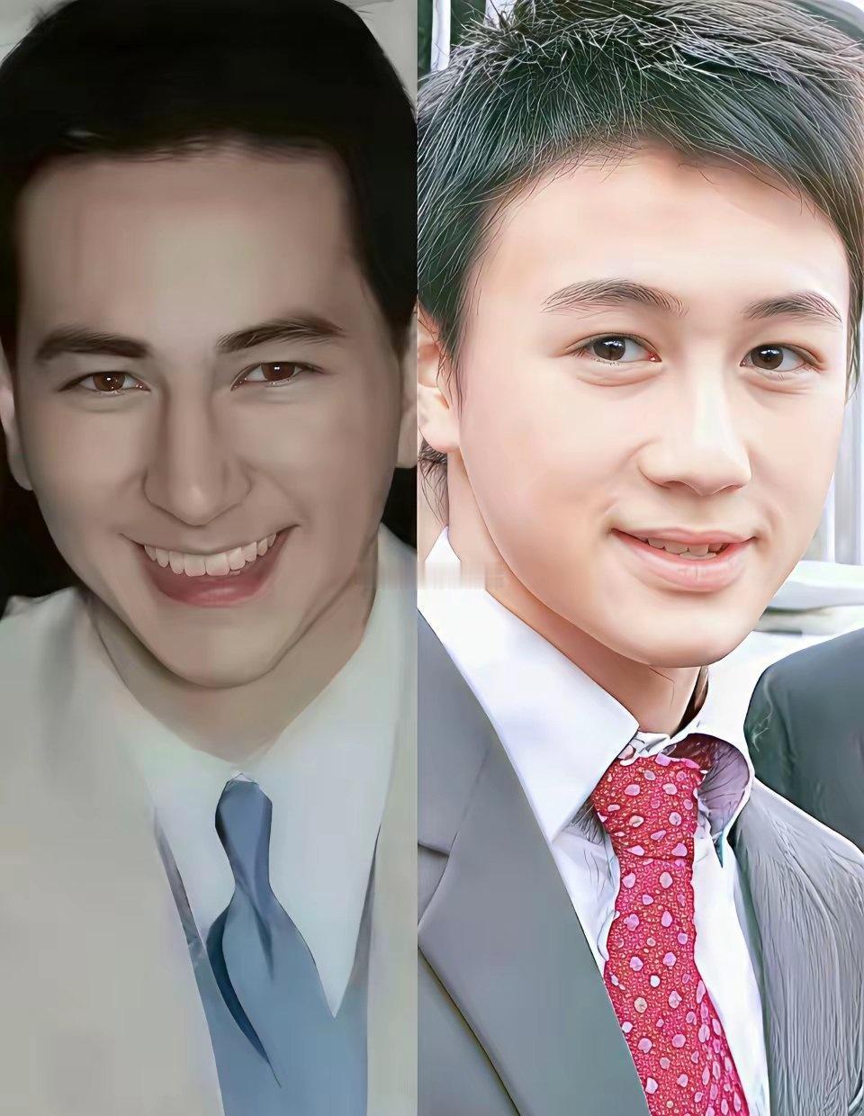 比颜值
何猷君和他老爹相比可差太多啦！ ​​​