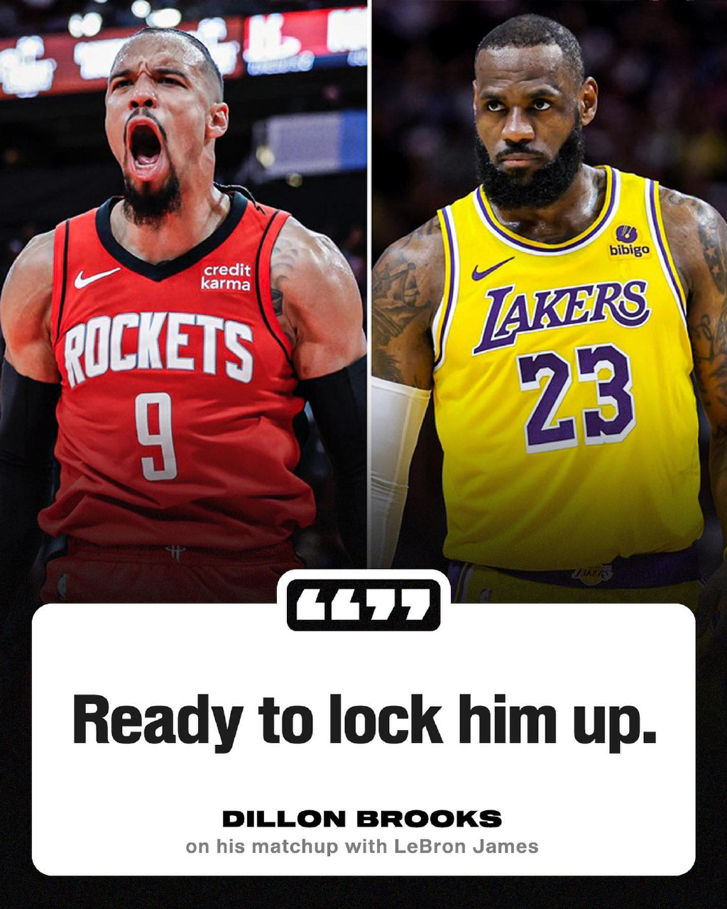 #狄龙扬言锁死詹姆斯##NBA你我皆主角# 狄龙谈今天对阵湖人：我已经准备好锁死