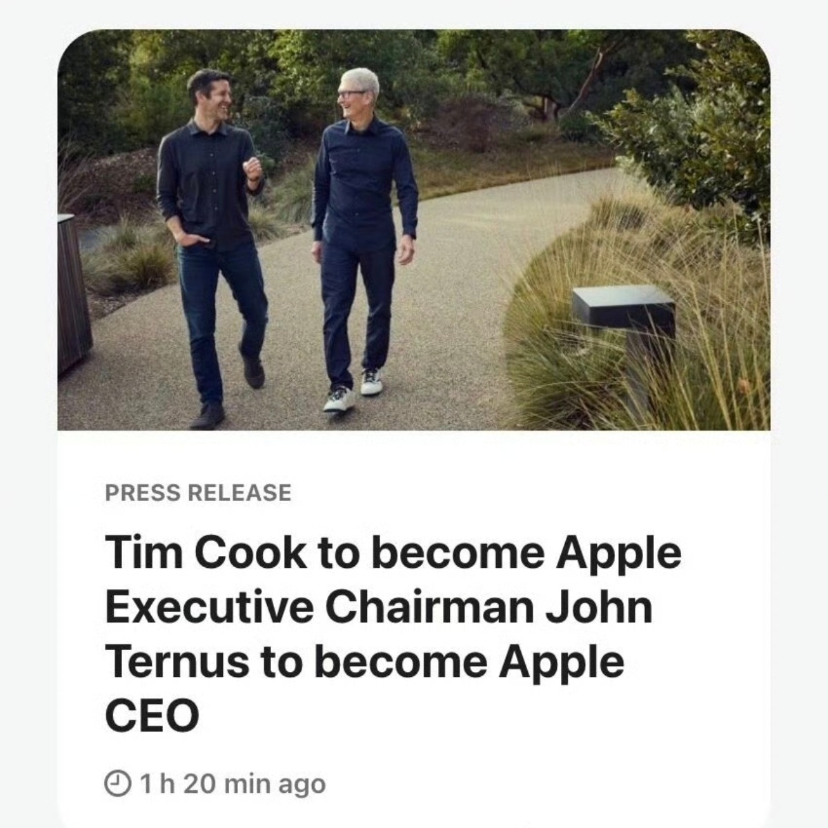 库克不再担任苹果CEO醒来就被震惊了，库克官宣卸任苹果CEO，乔布斯之后又一个时