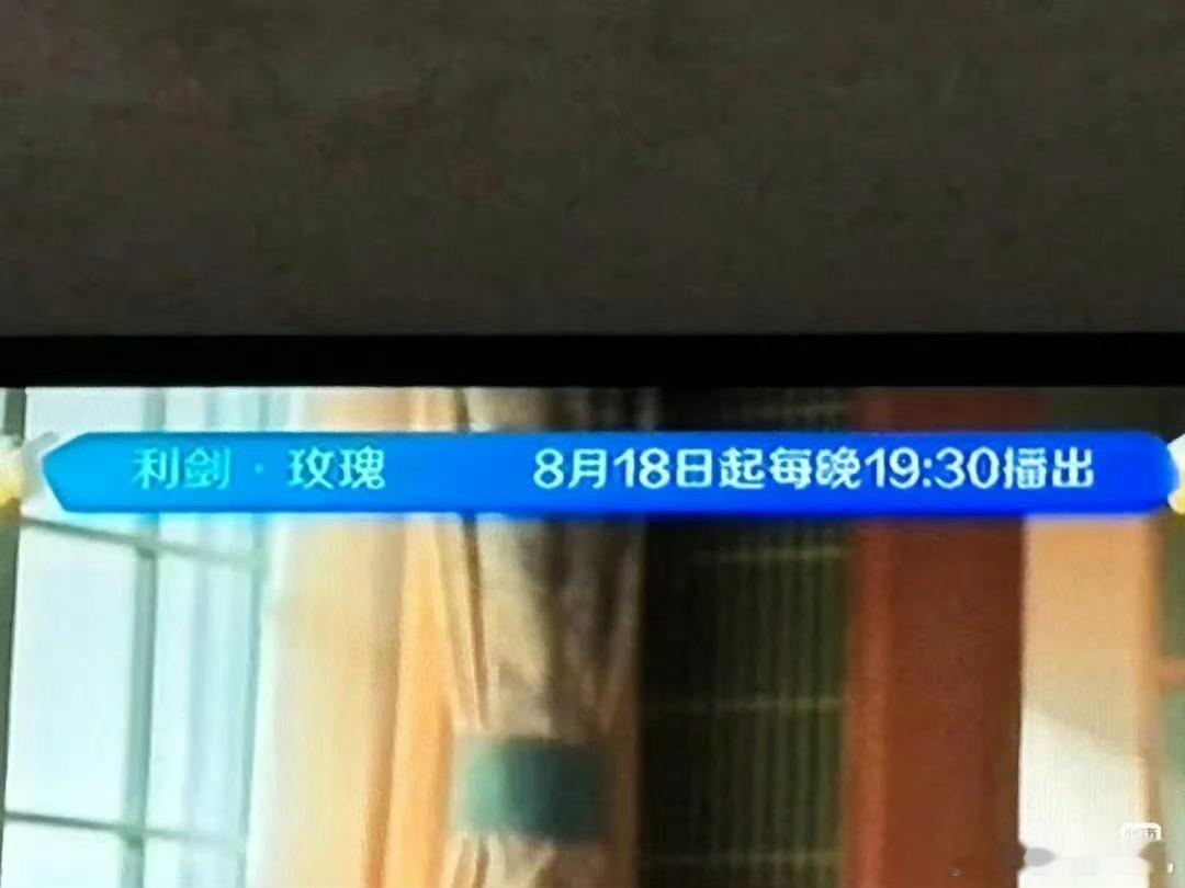 利剑玫瑰8月18日上星浙江卫视中国蓝剧场 ​​​
