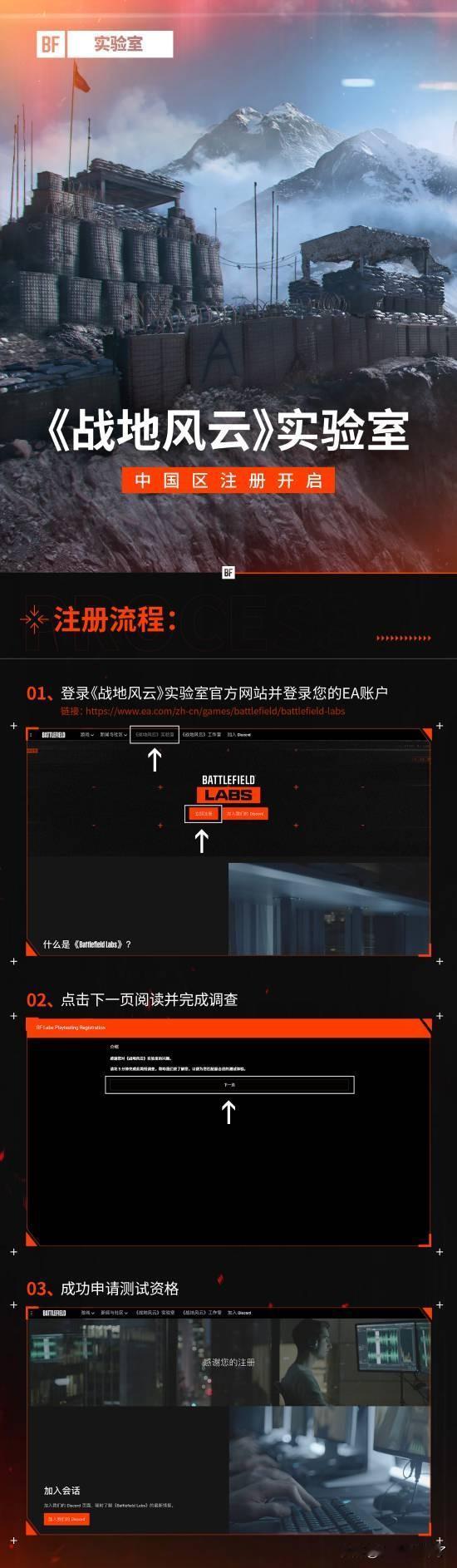 日前，《战地》官方宣布新作在中国地区的玩家注册通道现已正式开启，玩家仅需做以下3