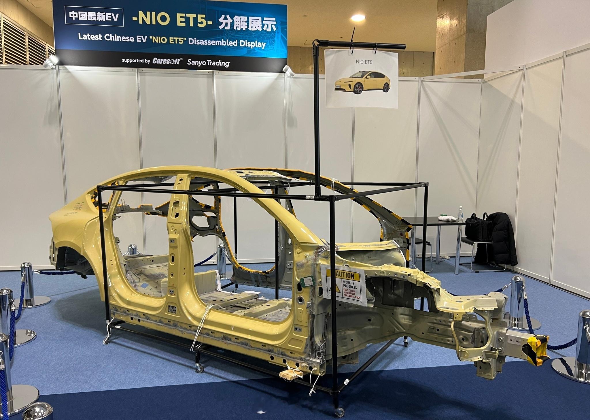 蔚来ET5拆解展示：2025 AUTOMOTIVE WORLD汽车工业技术博览会