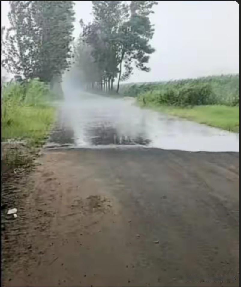 你经历过这样的天气吗？走着同一条路，路北大雨滂沱，路南艳阳高照；在地里干活，就隔