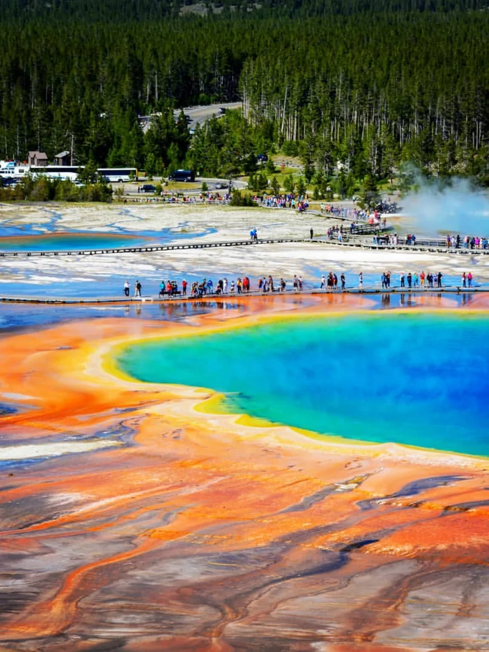 美国旅行🌈一定要来黄石看五彩斑斓的彩虹泉