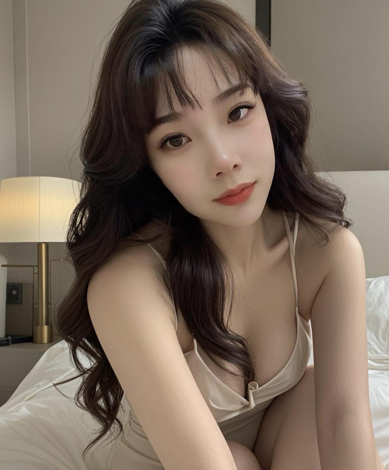 温柔甜美的卧室自拍，少女心满满！💖✨