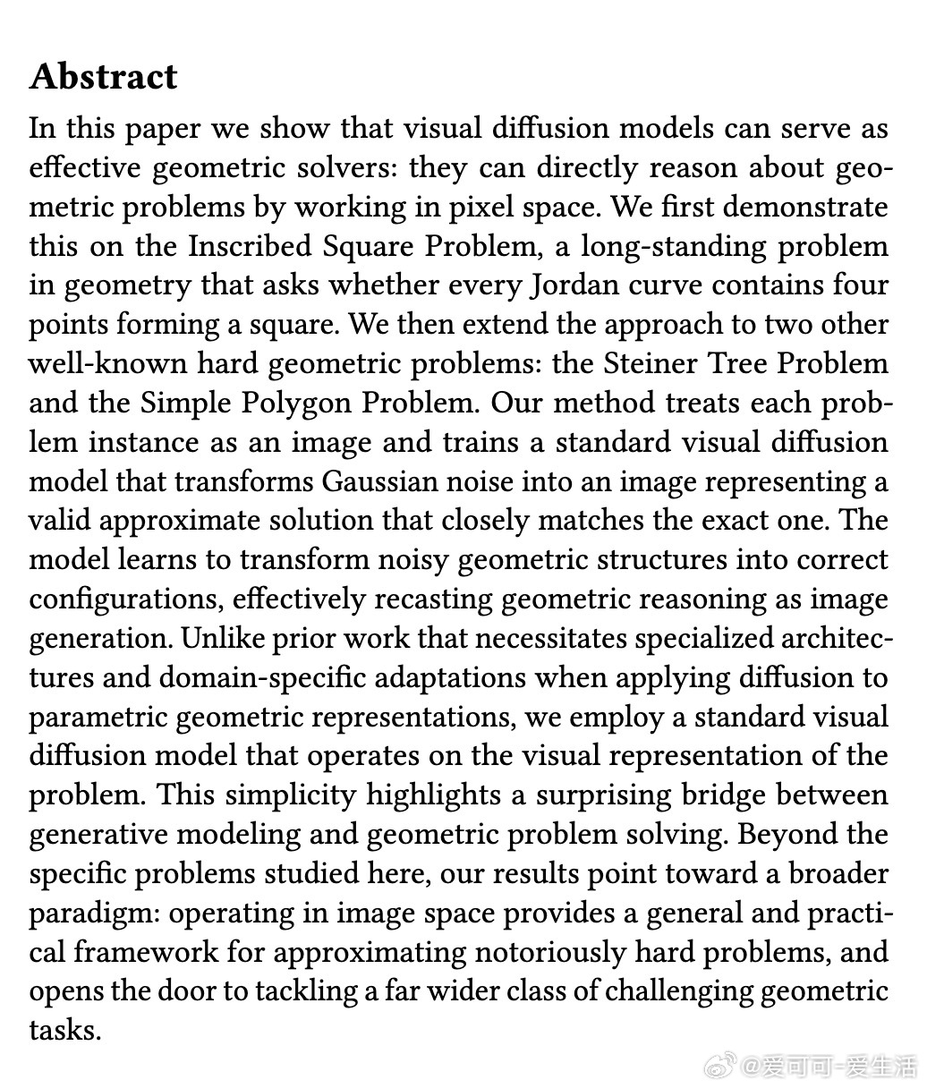 [CV]《Visual Diffusion Models are Geometr