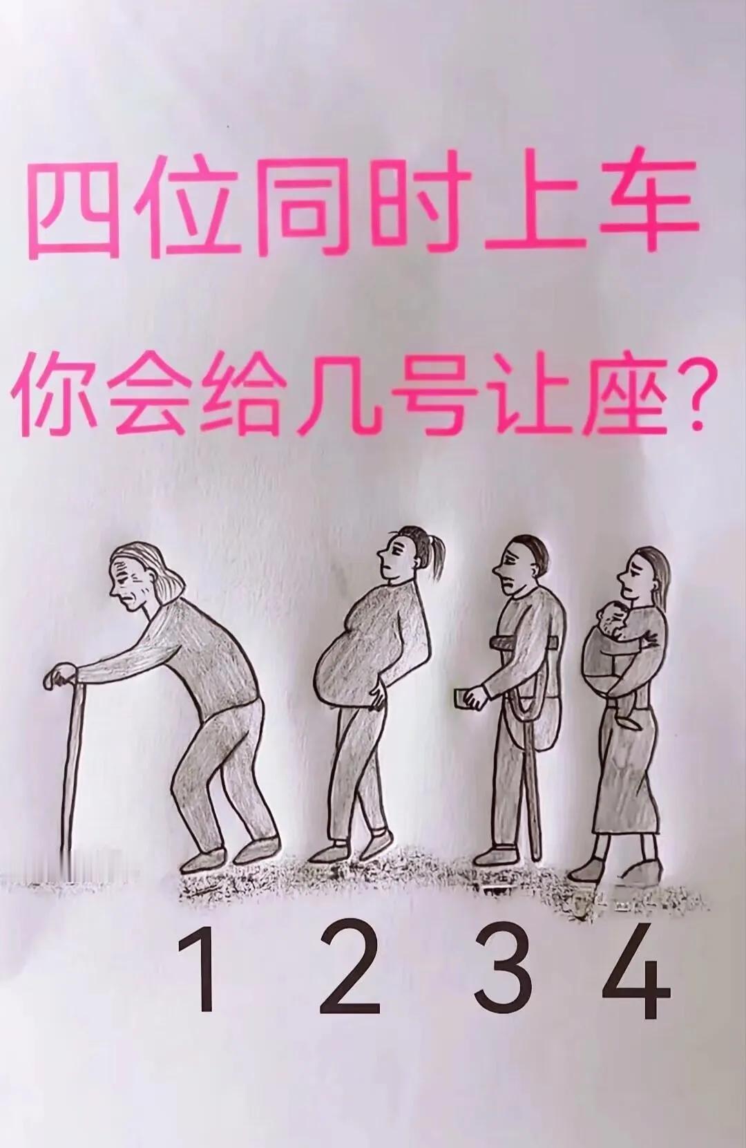 你会给谁让座？？？？