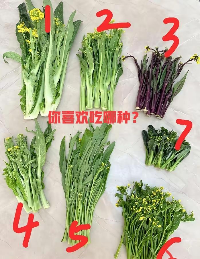 菜心应该没有人不爱吧？我喜欢吃第4种，你们喜欢吃哪种呢？[what]