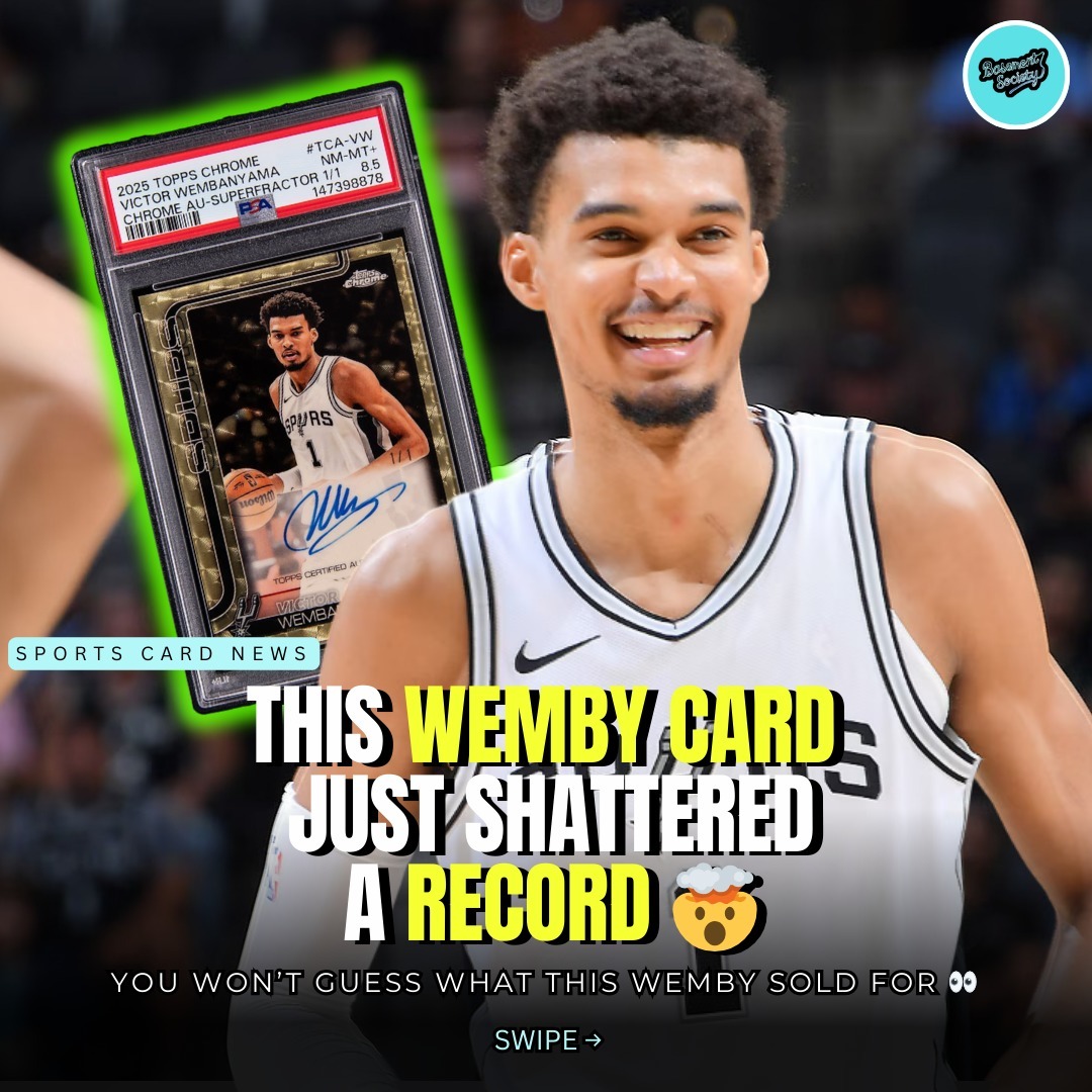 我去好多钱呀！一张文班亚马的球星卡刚刚以48.8万美元成交。这是有史以来成交价格