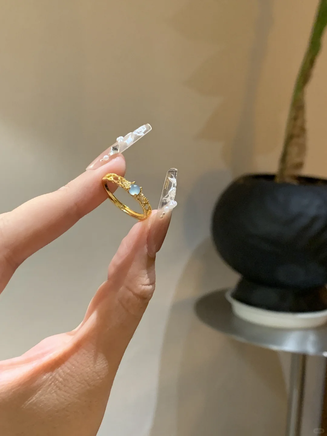 小金配蓝水翡翠能有多千金感！！！