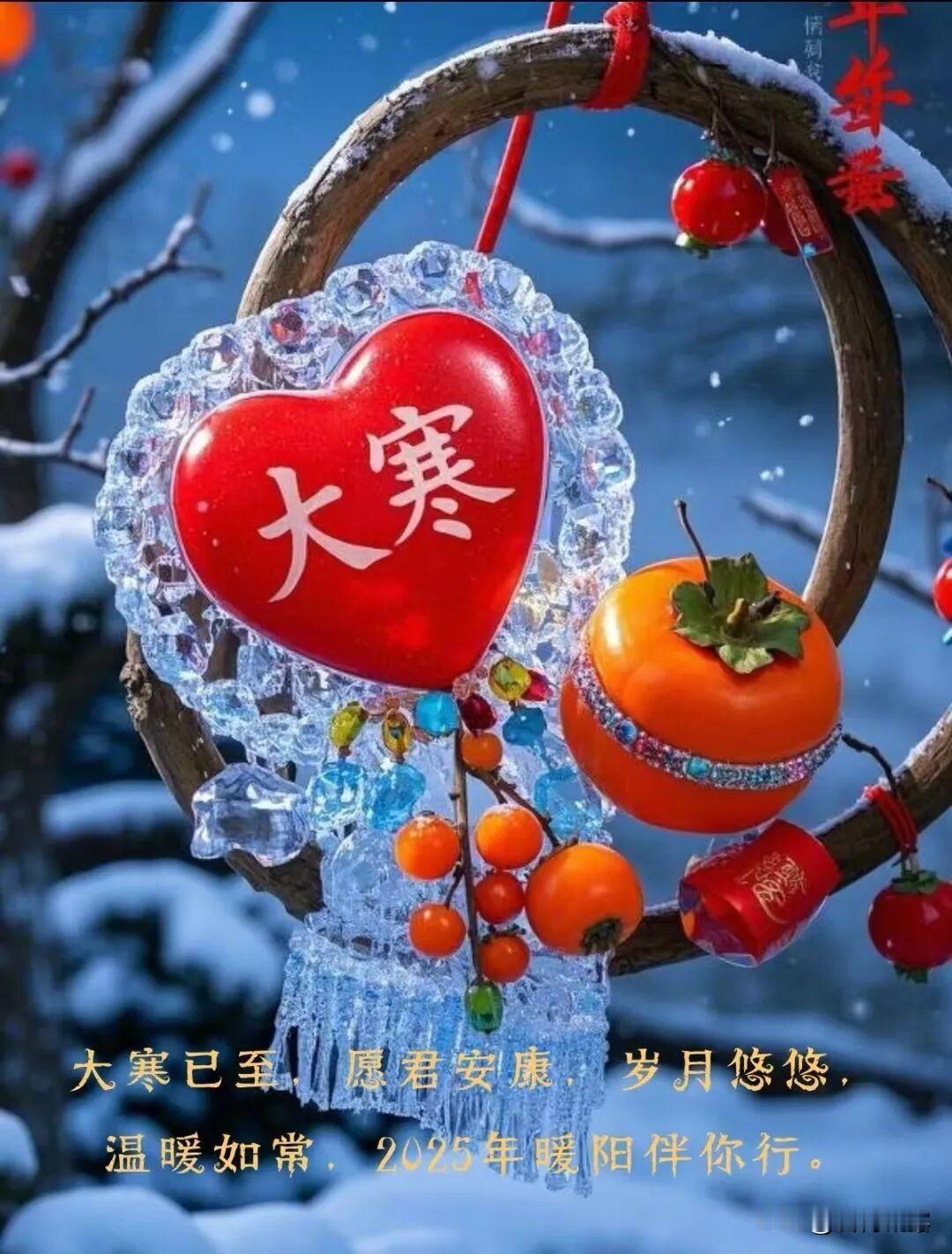 今天是进入腊月第二天，北风呼啸，天寒地冻，气温下降，迎来了大寒节气，大寒是一年中