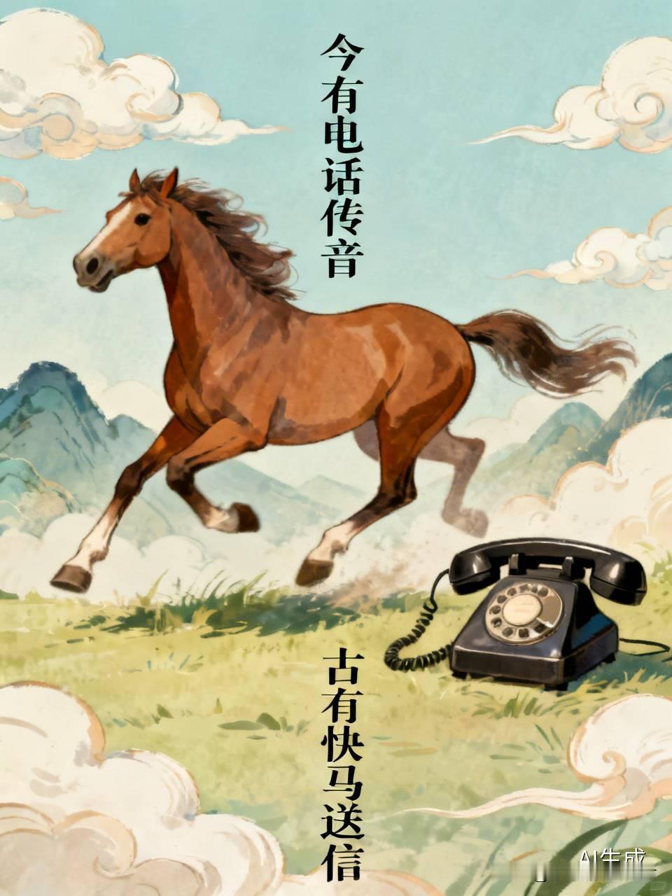 看到“古有快马送信”这个上联，一下子就把人拉回了古代那种靠快马奔波传递信息的年代