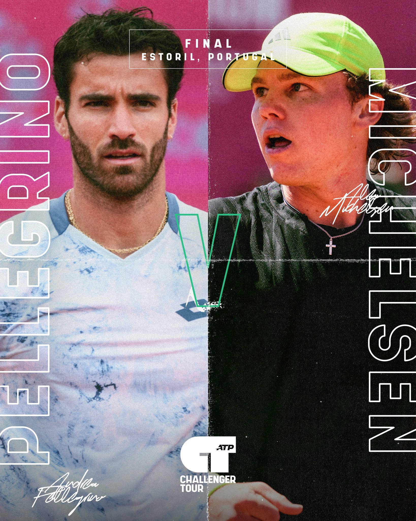 ATP埃斯托里尔挑战赛决赛阵容产生：佩莱格里诺 6-4、6-4 武基奇米克尔森 