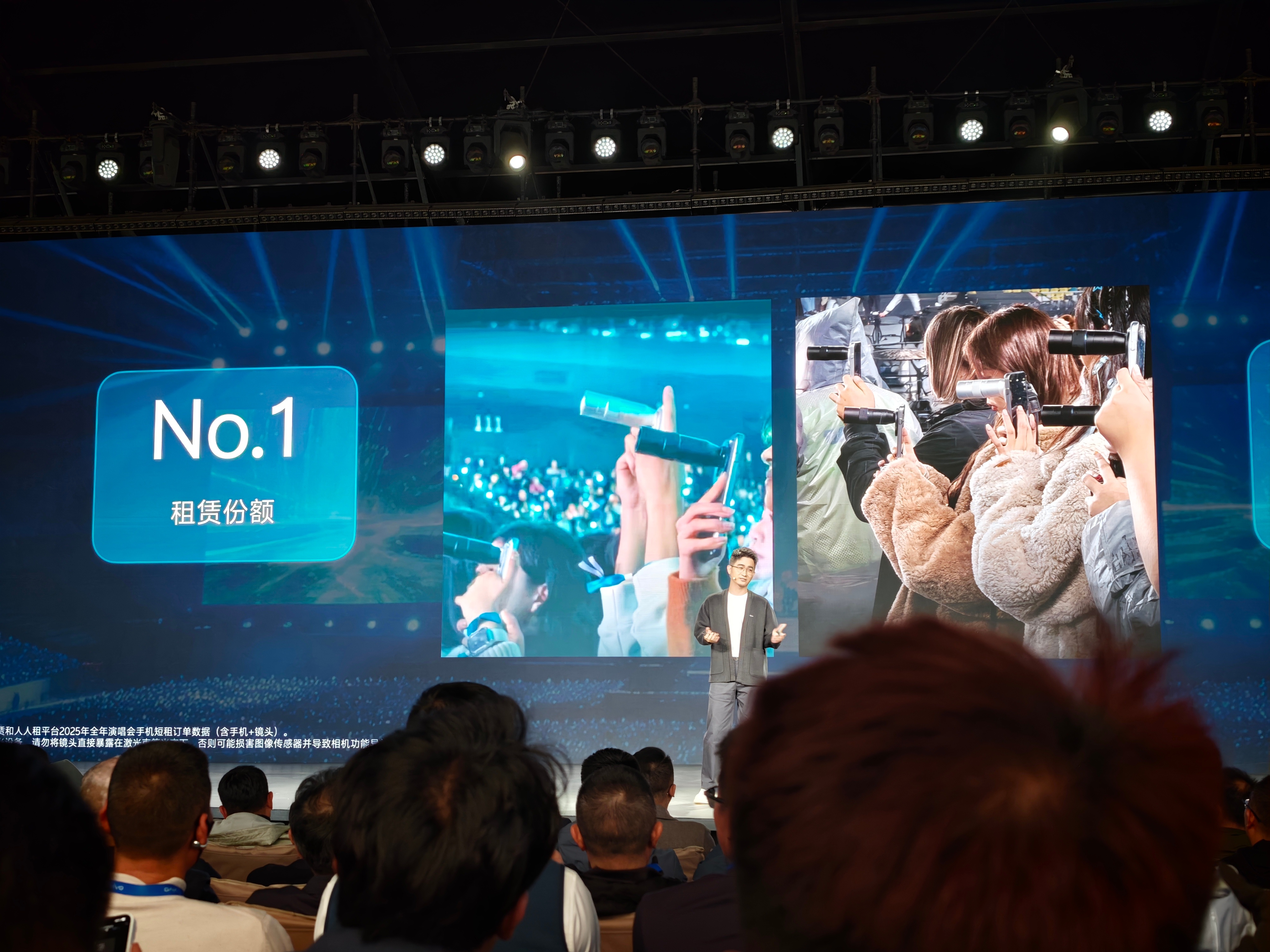 vivo X300s超能小V单vivo在演唱会租赁市场No.1增距镜比例70% 