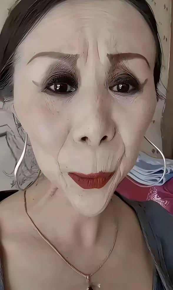 化妆这么浓，也没见多好看，跟拍恐怖片似的，只剩惊悚。 