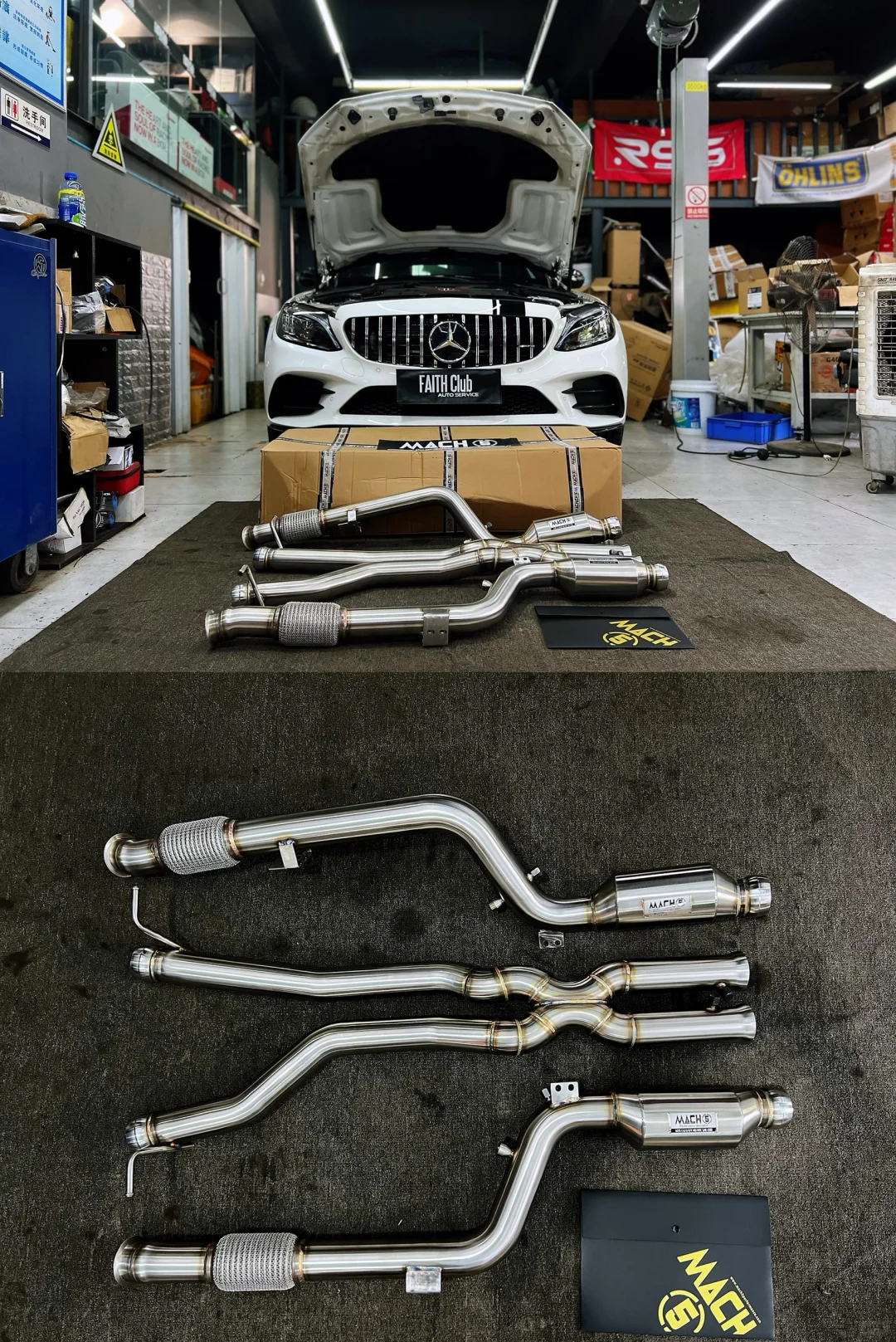 内燃机复兴计划奔驰C43去除GPF颗粒捕捉器