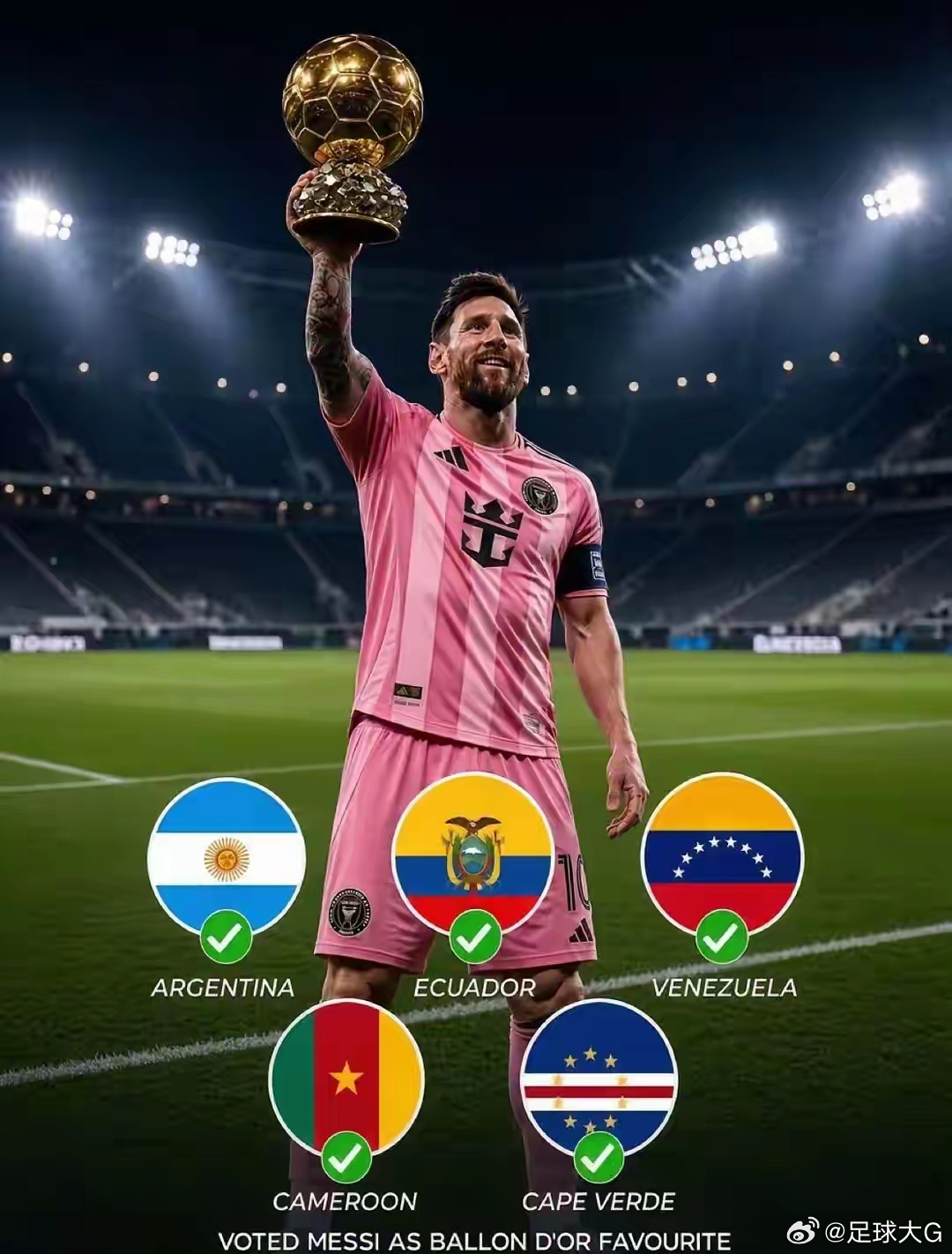 赔率严重落后！五国评委强势撑腰，梅西2026金球仍有翻盘可能2026年金球争冠局