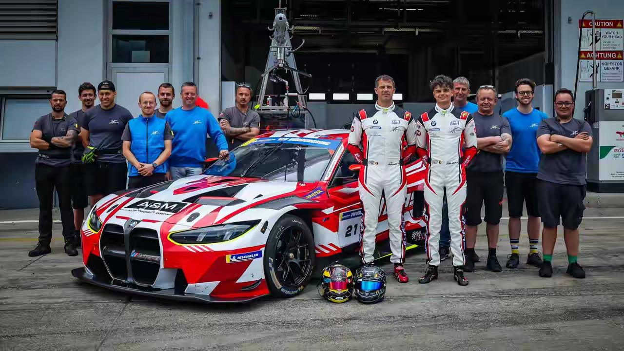 BMW  m4gt3evo 赛车  haorunracing 24小时系列赛 