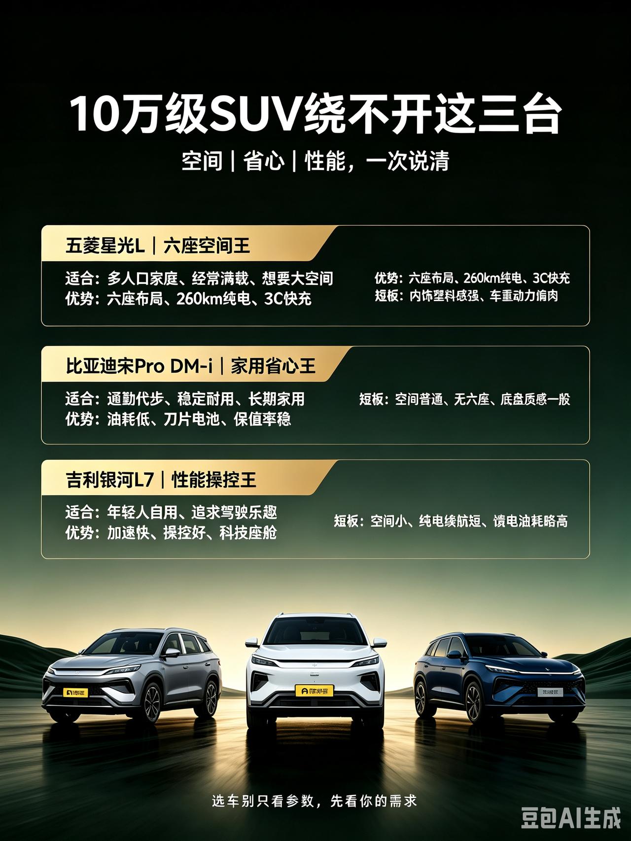 兄弟们，最近五菱上了一台新车，叫星光L，六座中大型插混SUV，限时权益价10.9