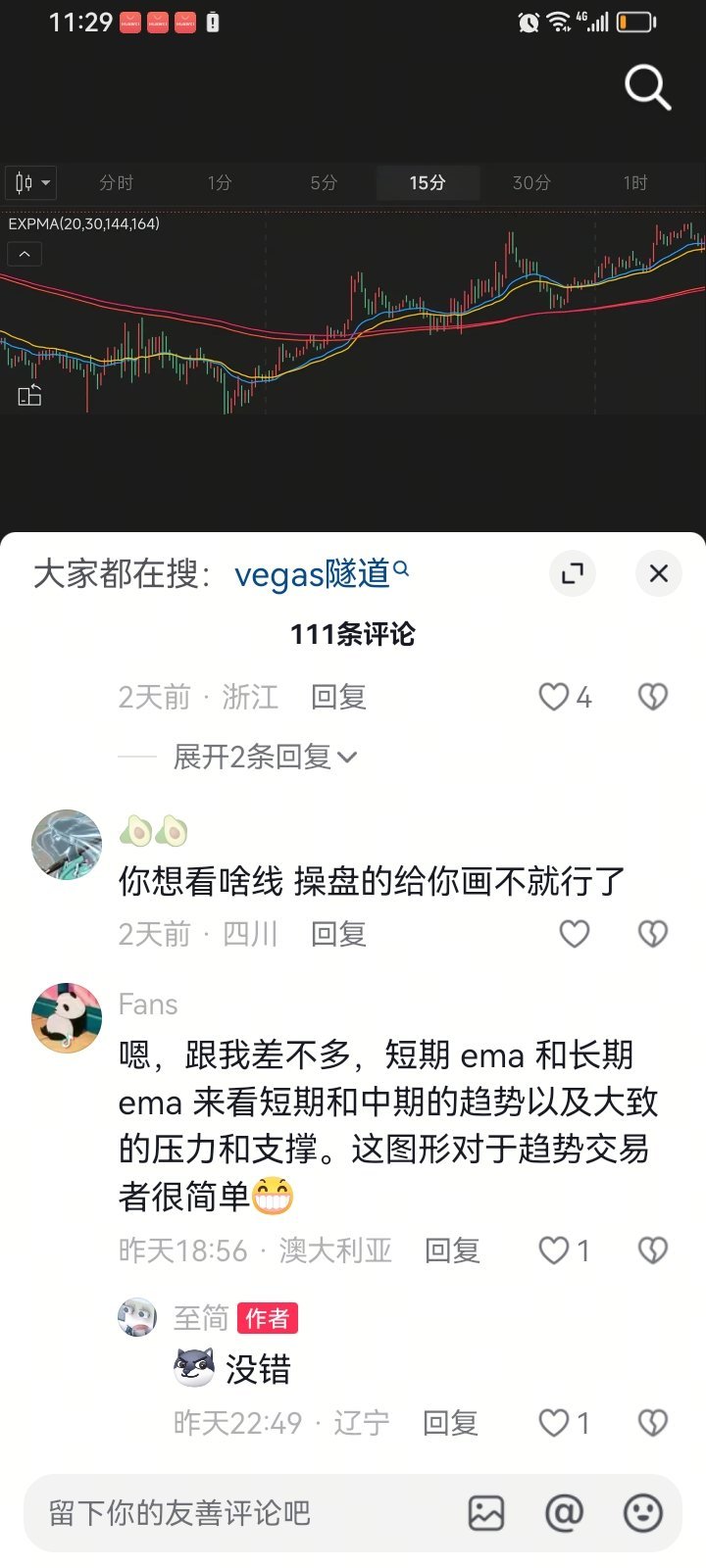 k线只能看持筹者的心态，也就是短期顶底，之后向上还是向下，完全由外部资金也就是消