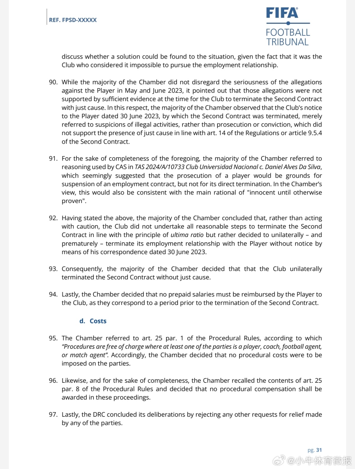 国际体育仲裁院（CAS）官网显示，8月11日将举行山东泰山诉孙准浩一案的听证会。