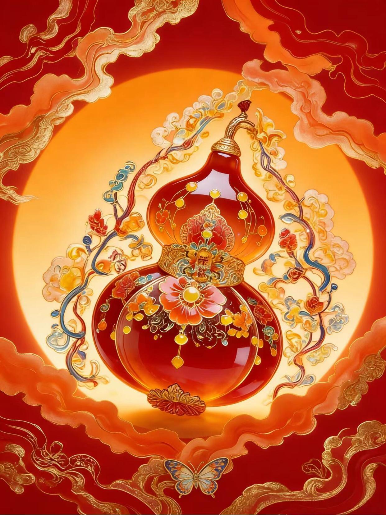 福禄寿三星报喜