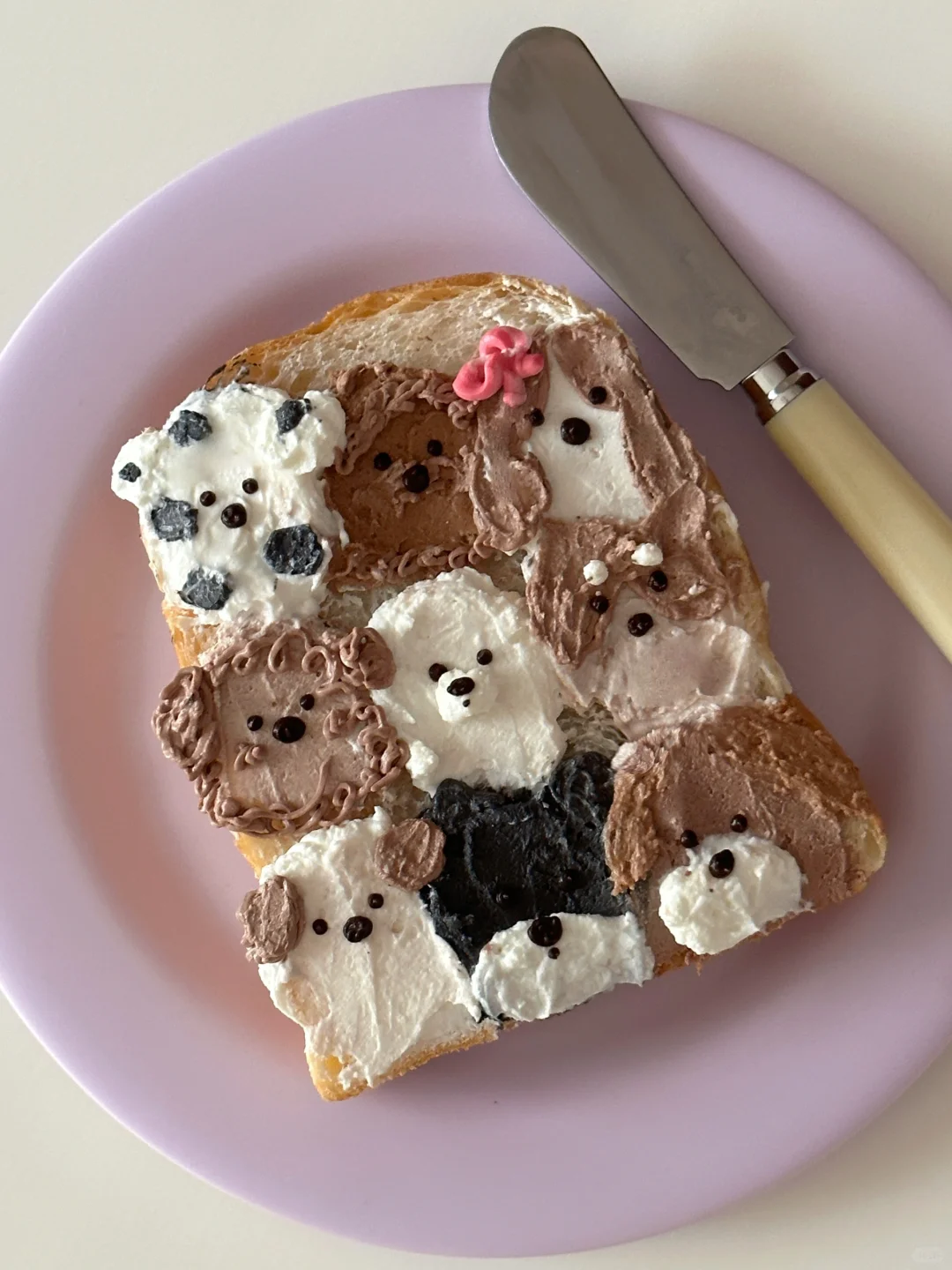 希腊酸奶手绘狗狗吐司～