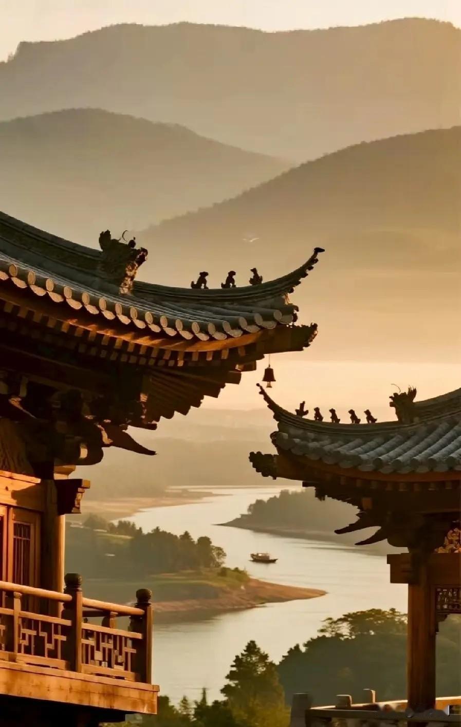 七律·午夜梦禅
漏断宵深梦入禅，
松风绕榻意翛然。
云穿古寺钟声带，
月照寒潭影