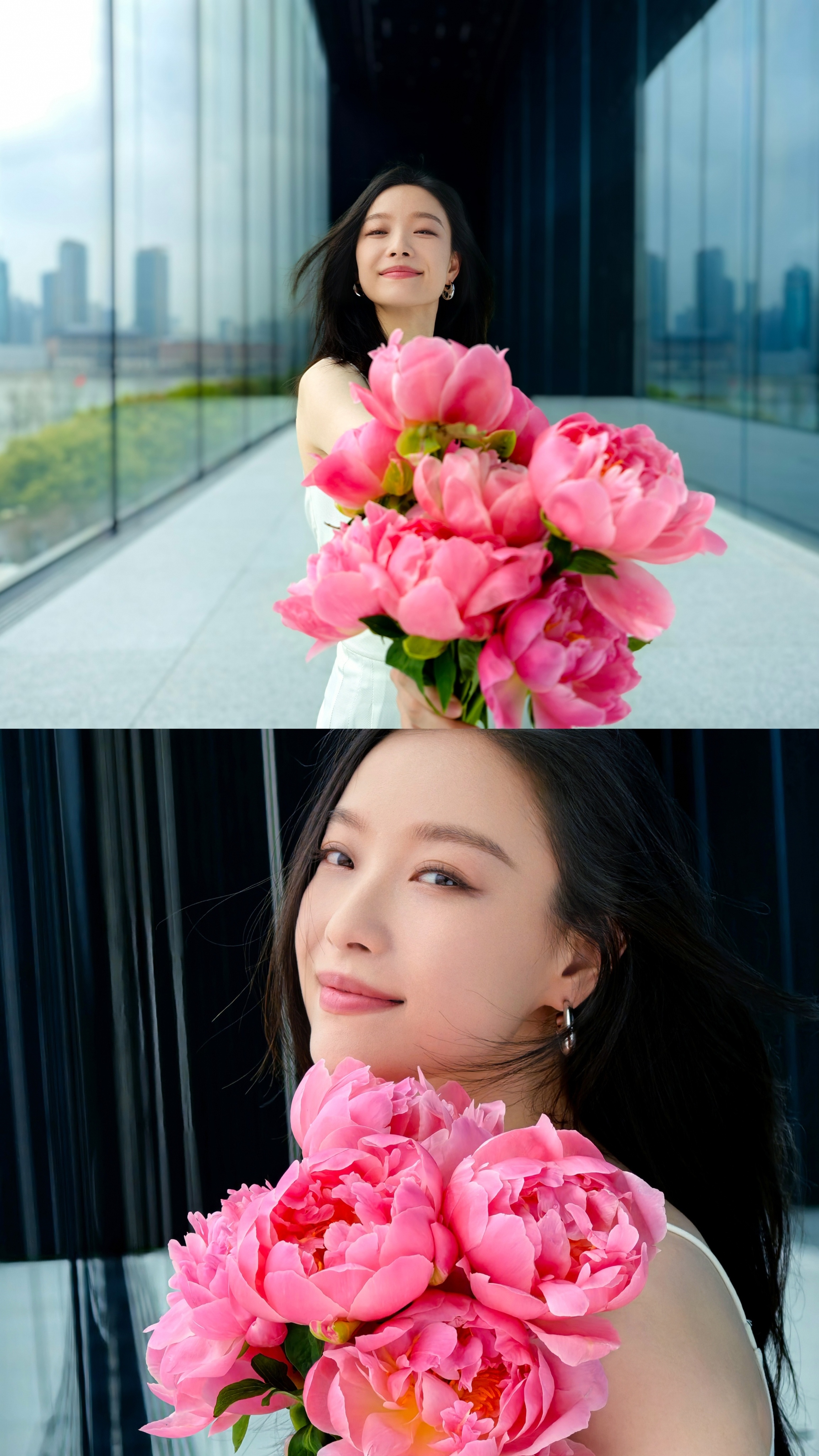 #520明星都出来营业了##倪妮也有捧花头像了# 天呐被倪妮这组手捧花照硬控到了