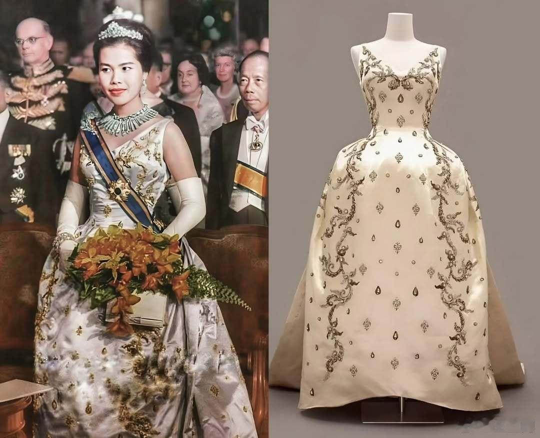 泰国王室 🇹🇭诗丽吉王后的确很会穿衣服，把丝绸和布料融合泰国传统发挥到极致啦