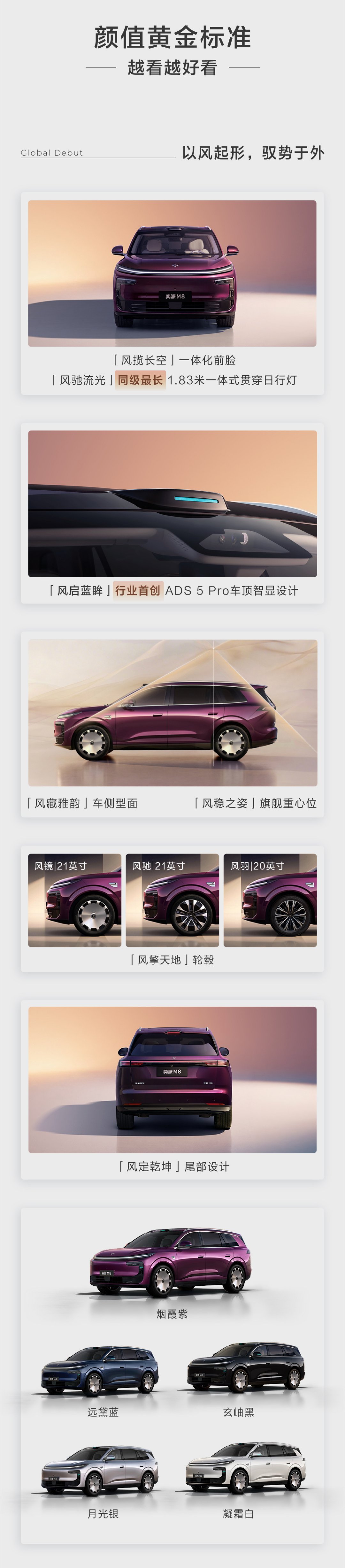 奕派M8华派黄金标准大六座 作为一直关注家用MPV市场的用户，东风奕派M8的全球