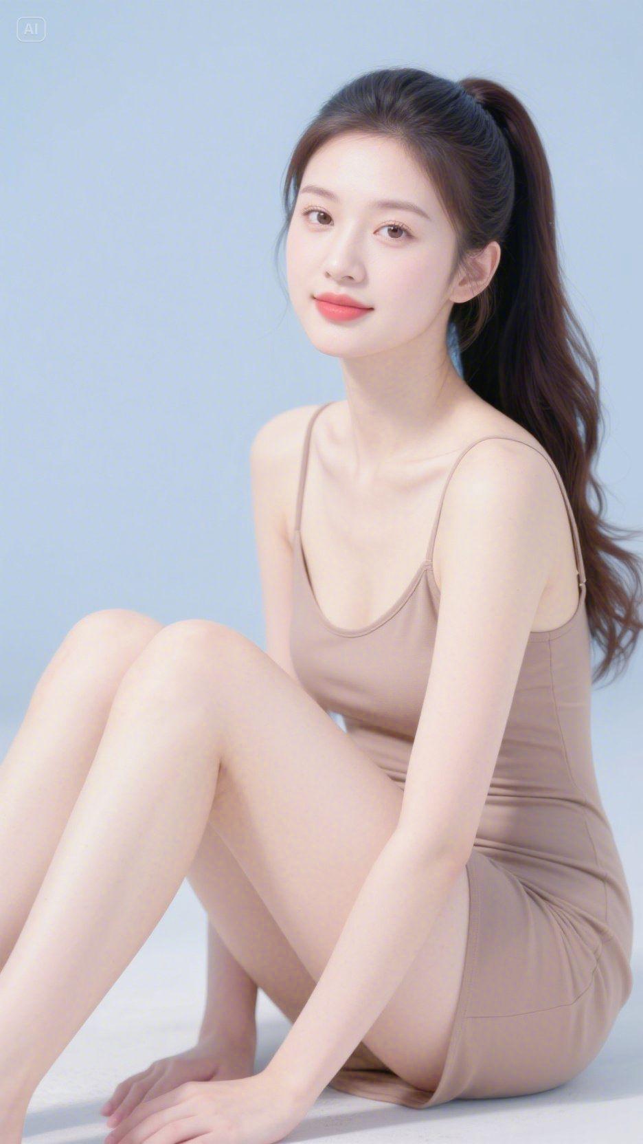 即梦AI ai纯欲佳人 甜美写真