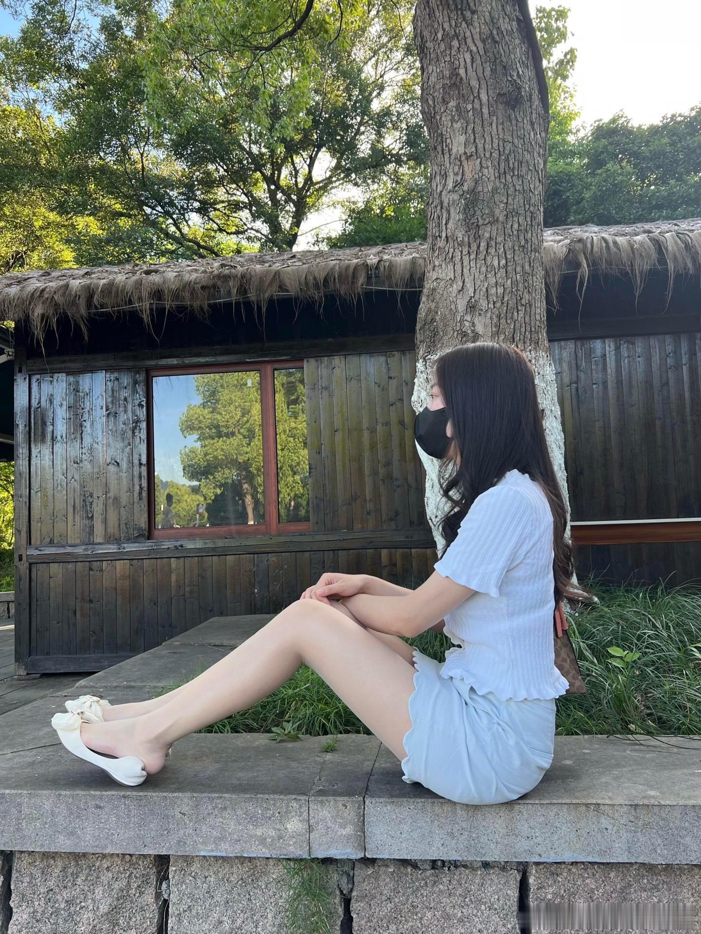 茅草屋，古杉树～ ​​​