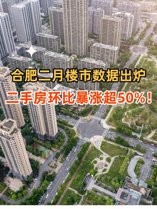 暴涨超50%❓合肥二月楼市数据出来了！