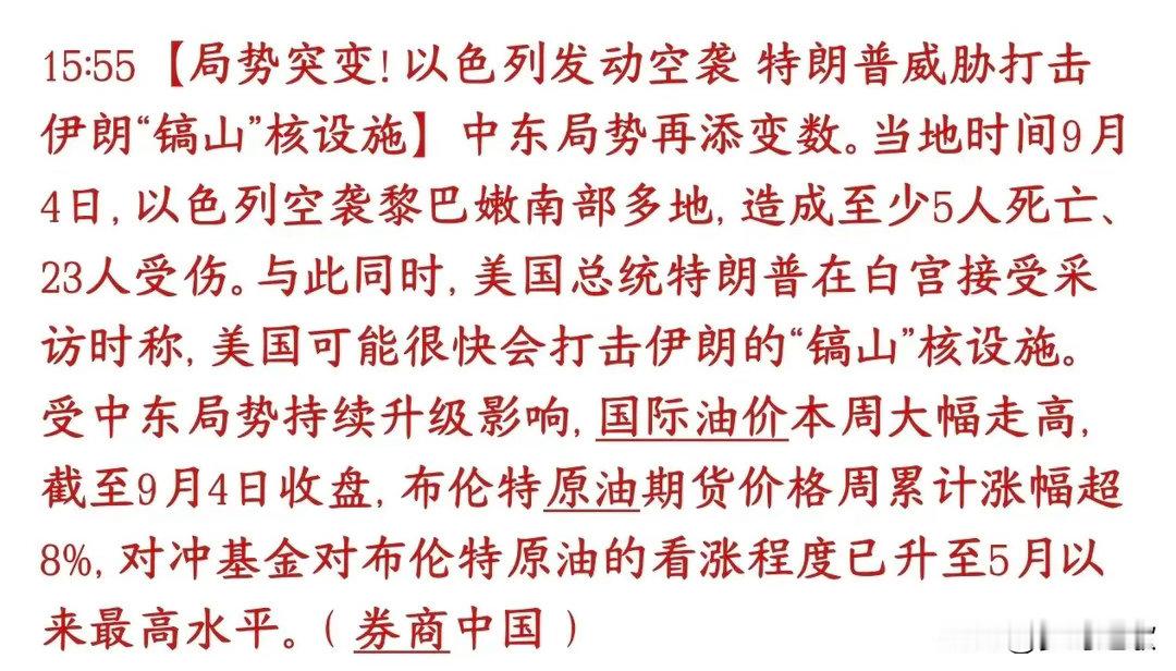 小以又搞事，美伊冲突再次升级，资本市场很受伤 以色列搞事情，空袭了黎巴嫩南部，已