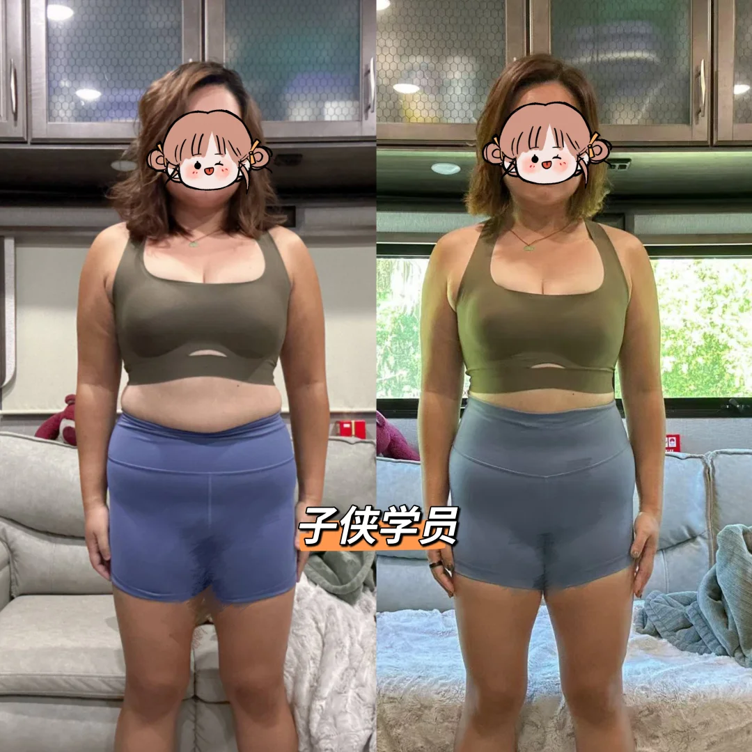 身高170cm，体重81.4kg，腰围89cm，35岁学员，3个月变化，体重降到