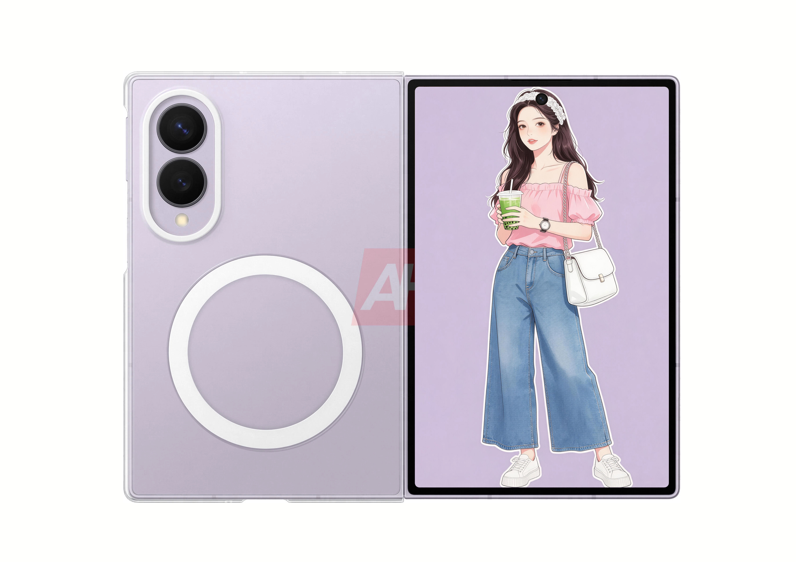 Galaxy Z Fold 8 的这个紫色要比 Fold8 Ultra 的紫色要