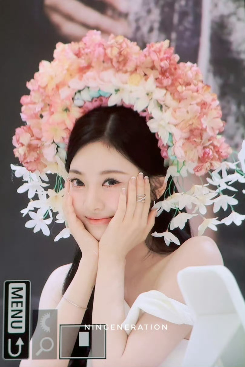 给宁艺卓送簪花的宝是天才！惊艳又惊喜[干饭人][干饭人] #宁宁簪花# ​​​