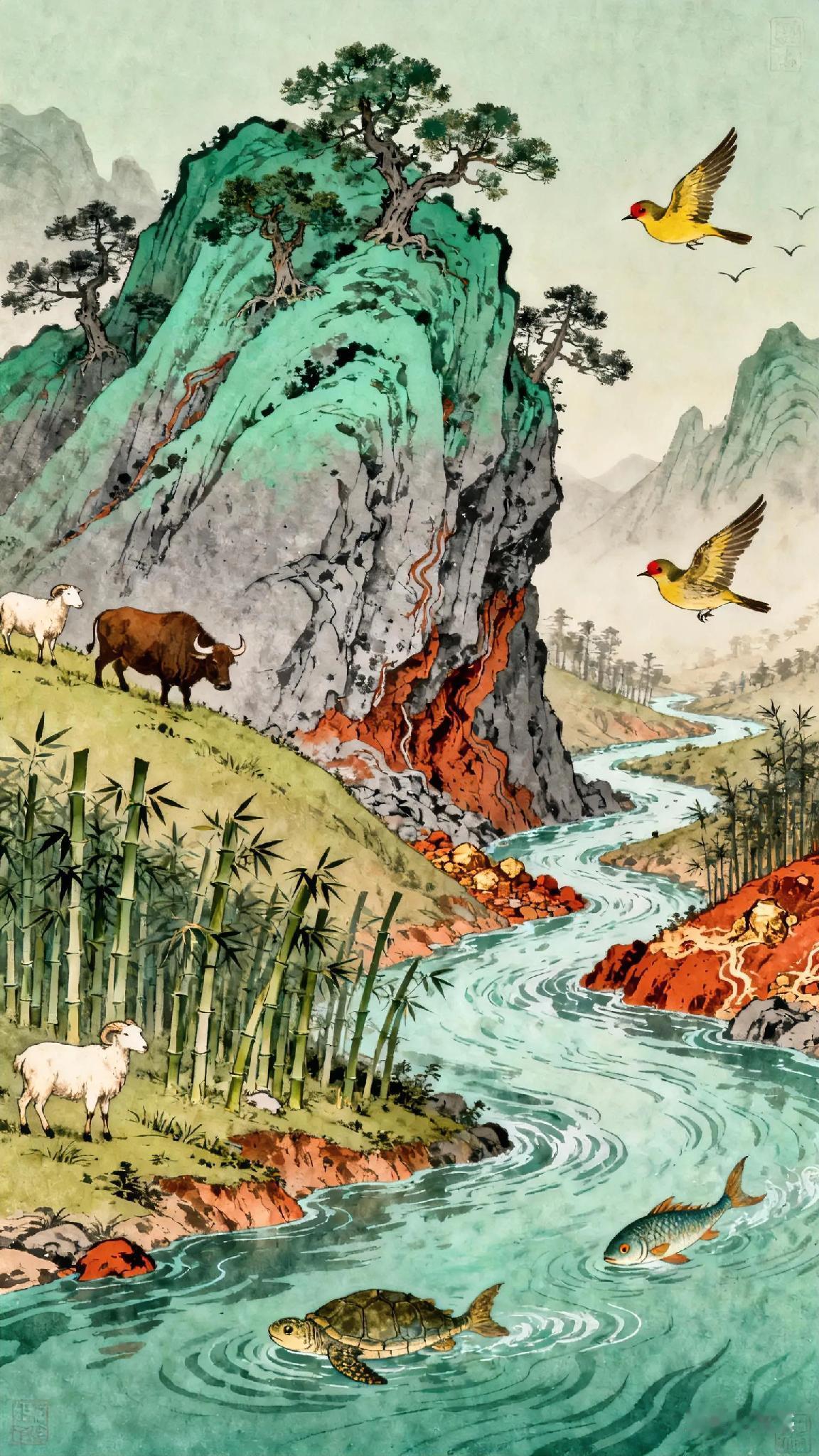 《山海经》是远古地理、传说吗?
往西七十里，是英山，山上有许多纽树和檀树，山的北