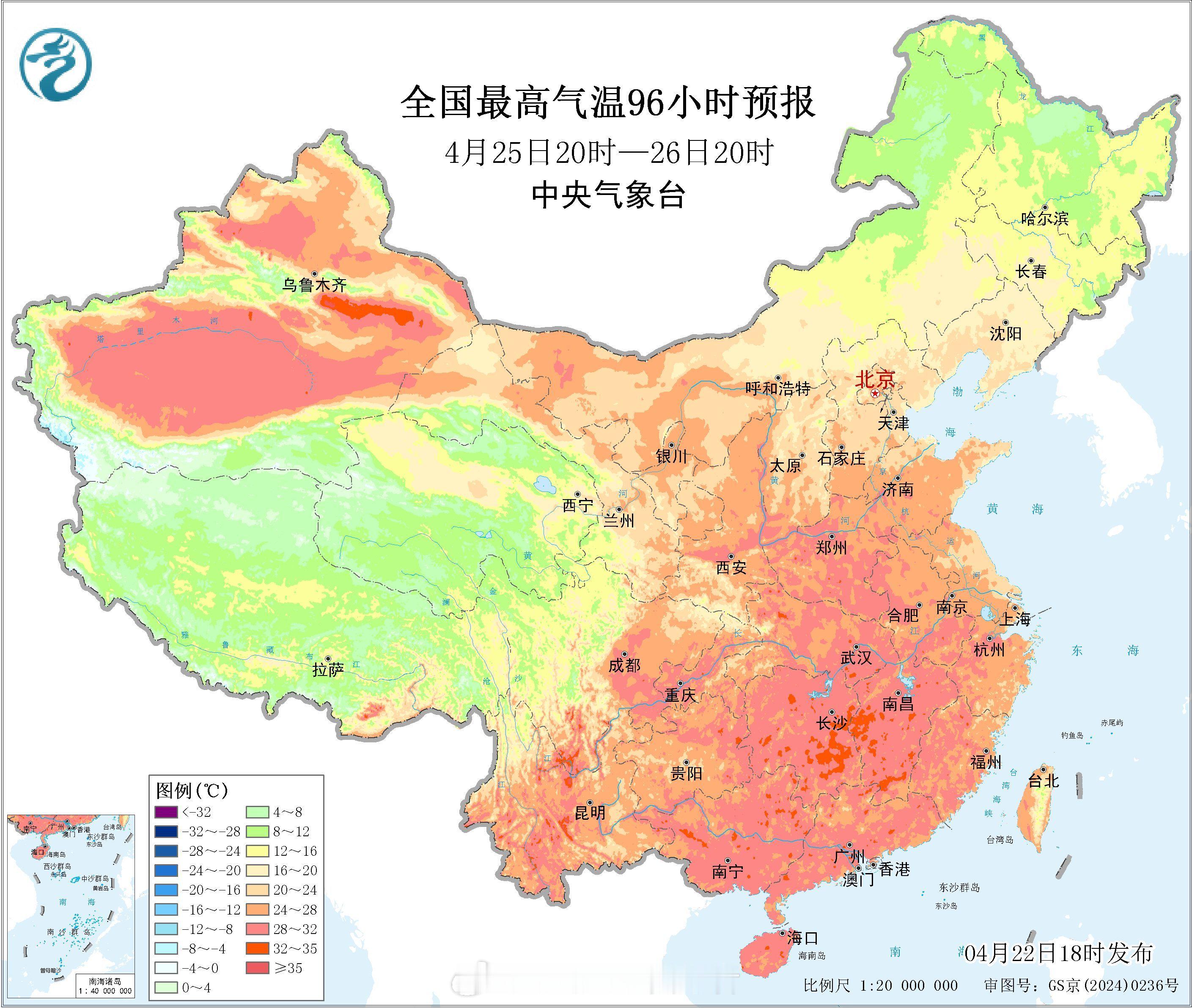 气象观察团 随着冷空气和降水的逐渐离去，周五开始，中东部大部地区又将开启大升温模