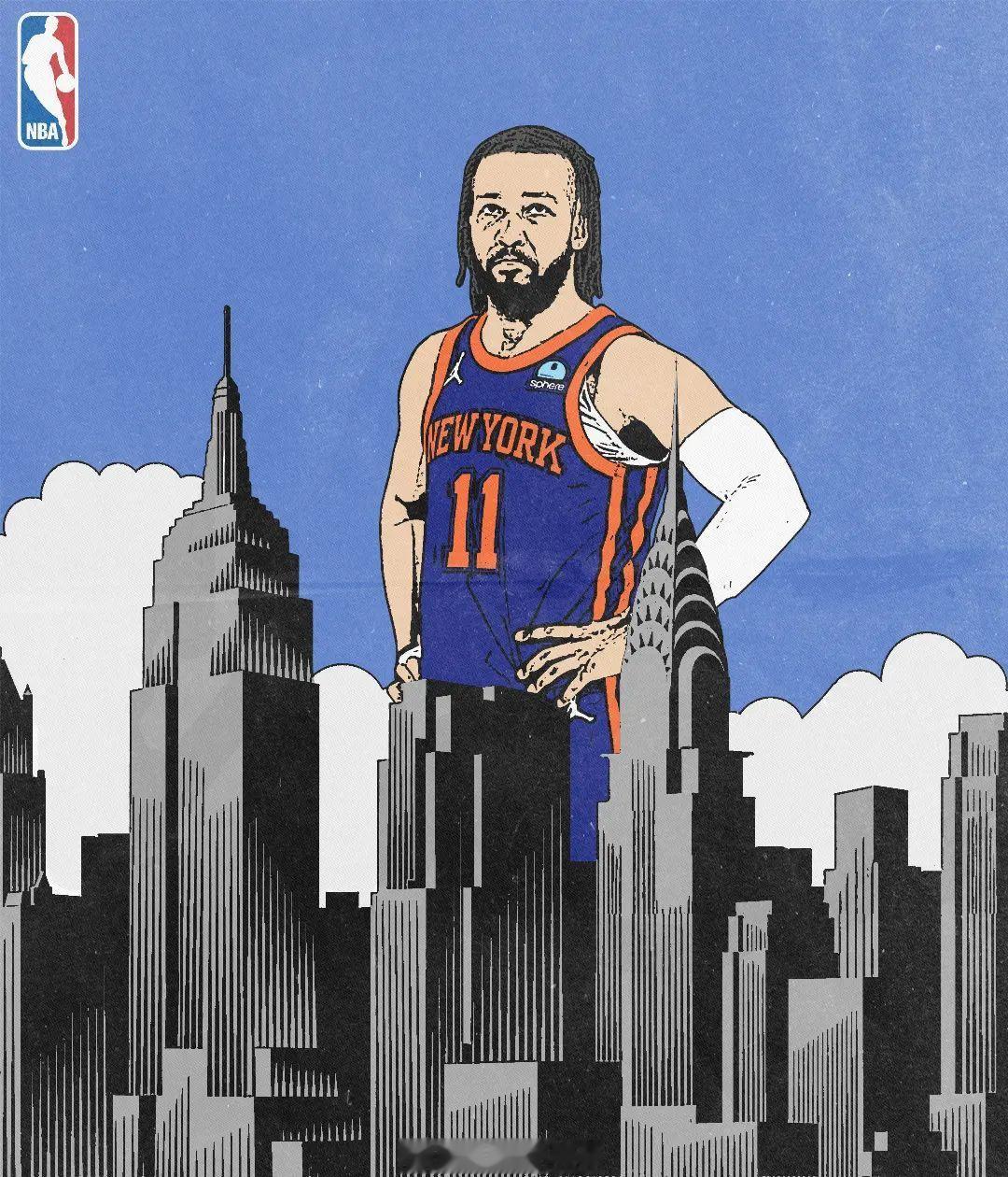 NBA季后赛尼克斯对阵步行者的第七场比赛正在进行中。第四节比赛中，布伦森左手骨折