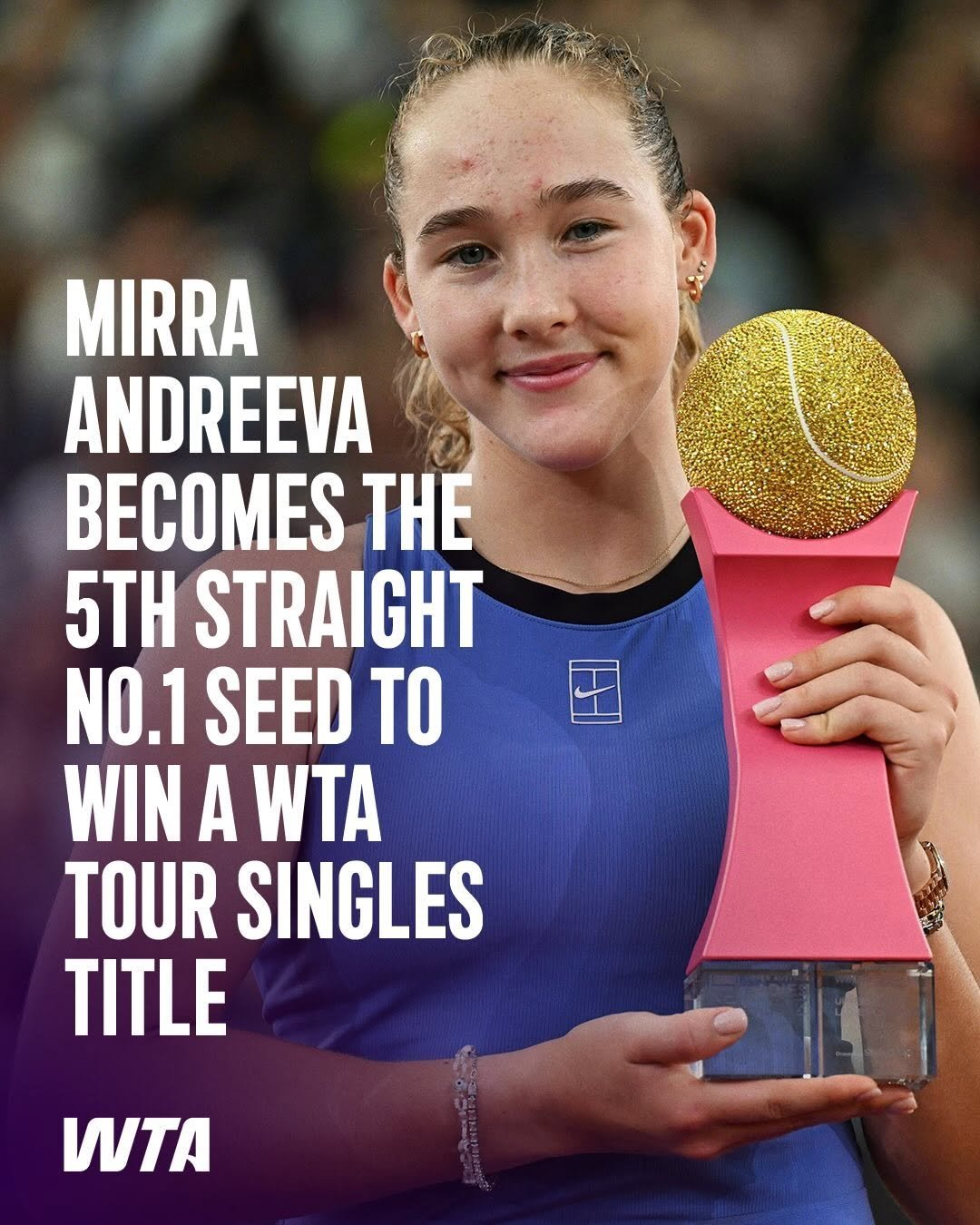 亮数据 最近的五站巡回赛都见证了头号种子夺冠🔝印第安维尔斯：萨巴伦卡迈阿密：萨