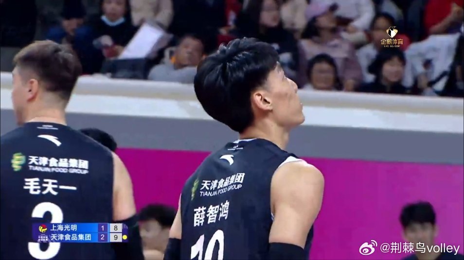 薛智鸿打的真好，尤其发球很猛。完全可以进国家一队。排超中国男排超级联赛荆棘鸟vo