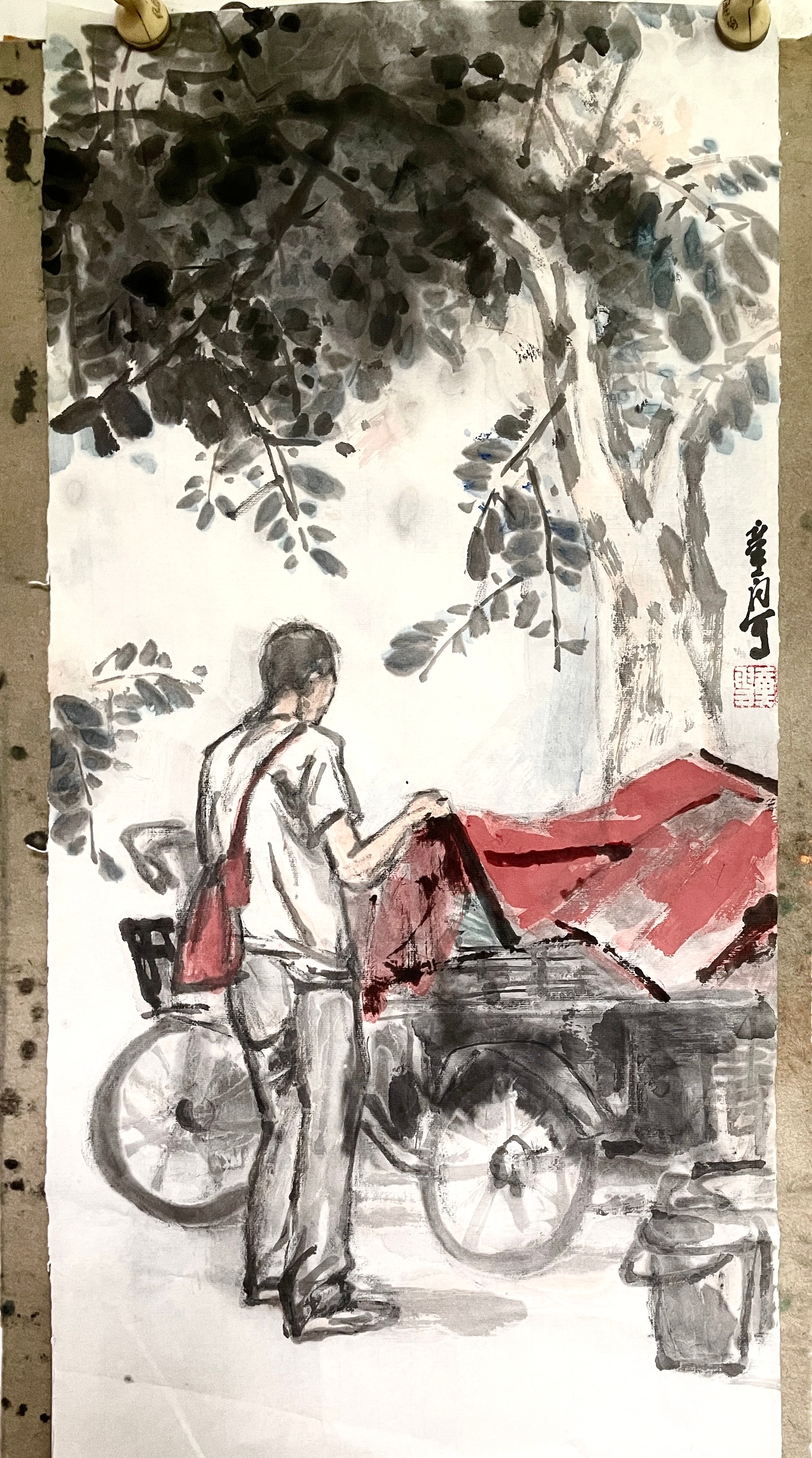 卢氏水墨  城市贫民 