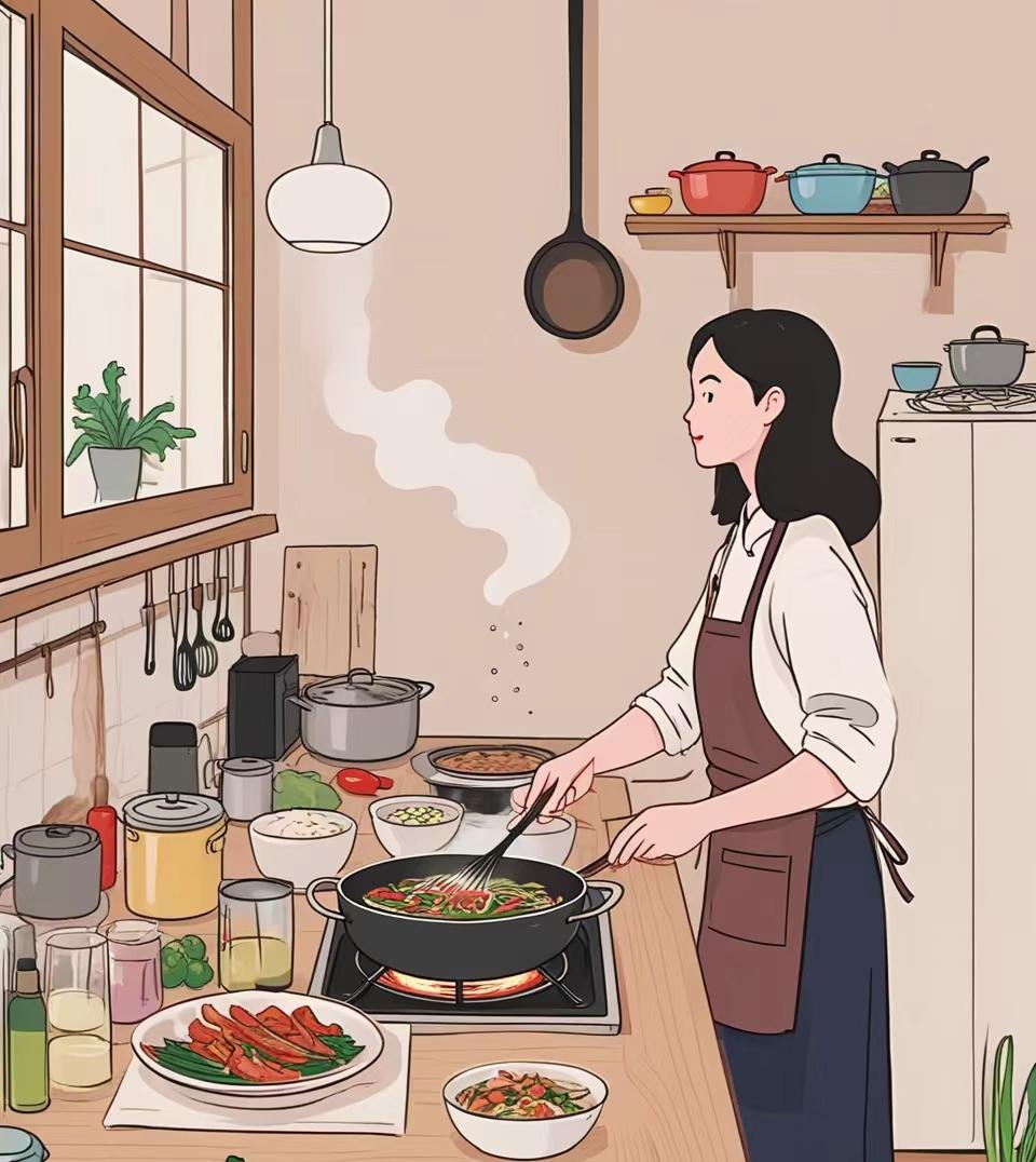 家里做饭的那个人，藏着一家人的福气
你是不是家里负责买菜做饭的那个人呢？

我总