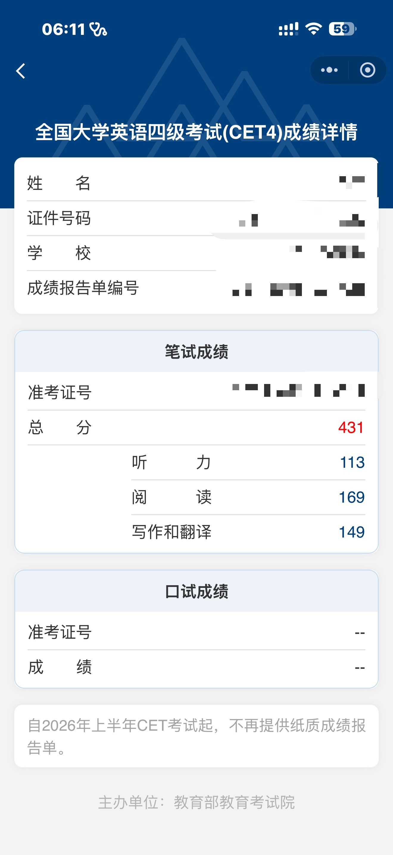 四级宝宝我爱你🥹🫶🏻 虽然分不高ps：可恶的听力！ 
