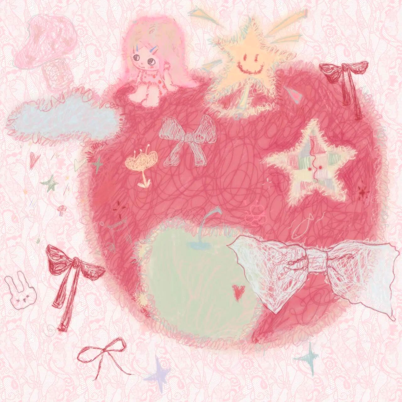 𝑾𝒆𝑪𝒉𝒂𝒕女头｜小众氛围感｜女生头像｜插画头像 