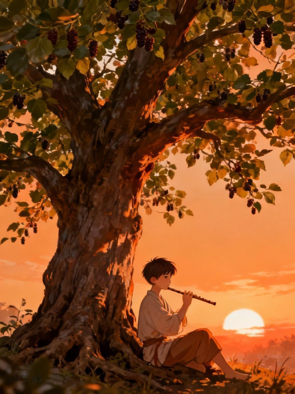 年少时，独爱一支竹笛。那时候，无师自通，瞎吹乱弄，算不上技艺，却吹得津津有味、如